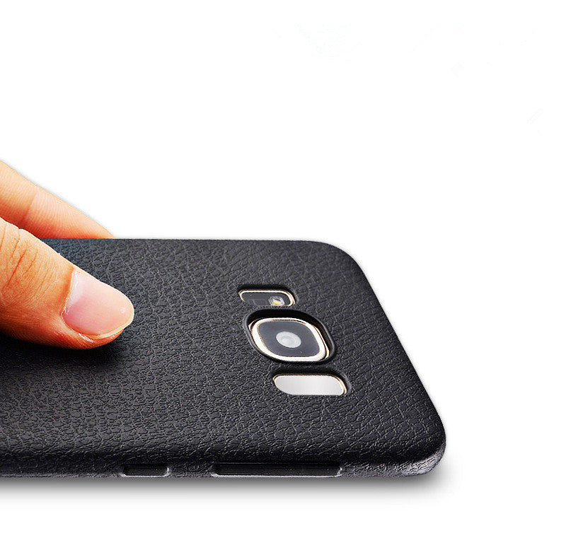 Soft TPU Silicone Ultra Thin Shockproof Leather Skin Back Cover Case for Samsung Galaxy S8 Plus