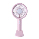 Handheld Table Lamp Fan Mini Portable USB Charging Mobile Phone Holder Desktop 3 in 1 Lighting