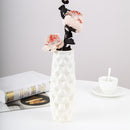 Nordic Style Flower Vase Origami Plastic Mini Bottle Imitation Ceramic Pot Decorations