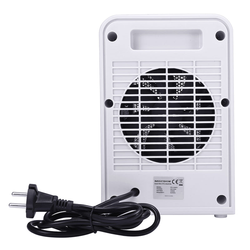 220V 750W/1500W Mini Heater Fan 2 Gear Adjustable Electric Winter Air Warmer for Office Bedroom