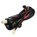 LED HID Wiring Loom Harness 2 Ways Kit with H4 HB3 Adapter ON OFF Switch 12V/24V for Car Spot Light