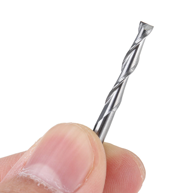 5pcs 1/8 Inch 2 Flute Carbide End Mills 3.175mm Spiral Router Bits End Milling Cutter Set CNC Tool