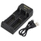 Alonefire MC2  Battery Charger 2 Slot Universal Smart Chargering for Rechargeable Batteries Li-ion 18650 26650 14500