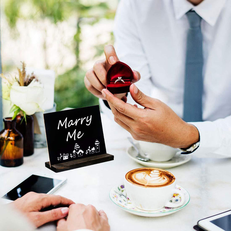 Wooden Small Blackboard Message Board Upright Home Restaurant Menu Card Desktop Cafe Multifunctional Decoration Retro