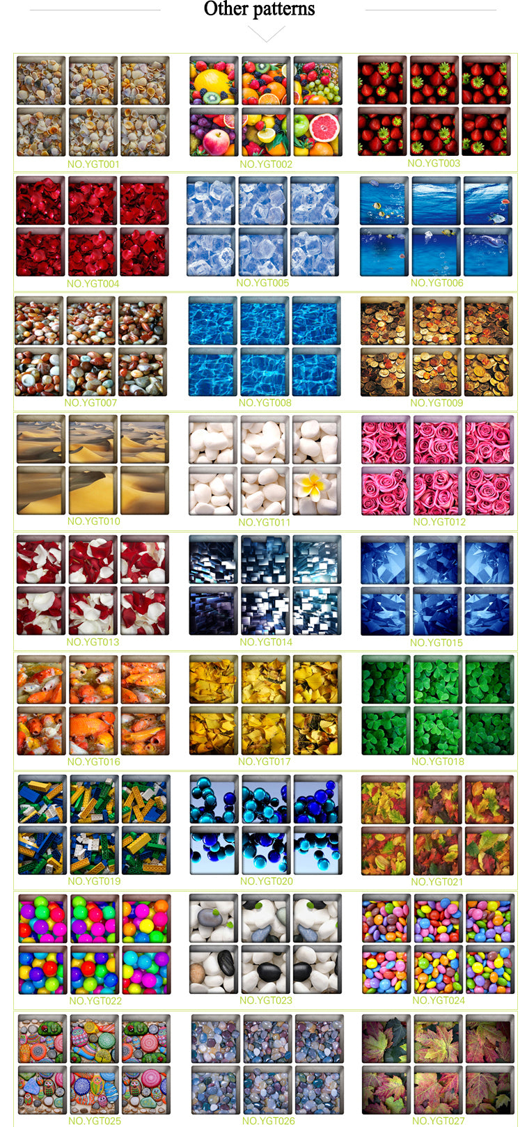 PAG 6pcs 13x13cm Cobblestone Pattern 3D Anti Slip Waterproof Bathtub Sticker