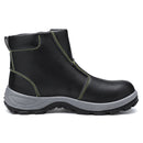 lens Men's Safety Steel Toe Non-Slip Zipper Boots Waterproof Outdoor Welding Work Shoes