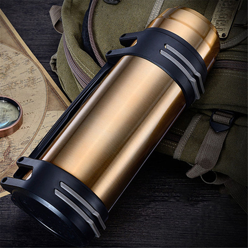 1.2L/1.6L Vacuum Cup Stainless Steel Tea Bottle Water Mug Cup Portable Thermos Sport