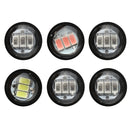 Pair Motorcycle LED Hawkeye Light Constant Mirror Mount Eagle Eye DRL Tail Lamp