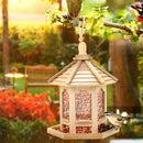 Wooden Hanging Bird Feeder Wild Bird Hotel Outdoor Garden Decorations Nest Box