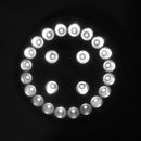 Outdoor Camping Light Super Bright 24 LED Solar Powered Flagpole Flag Pole Light Night Downlight