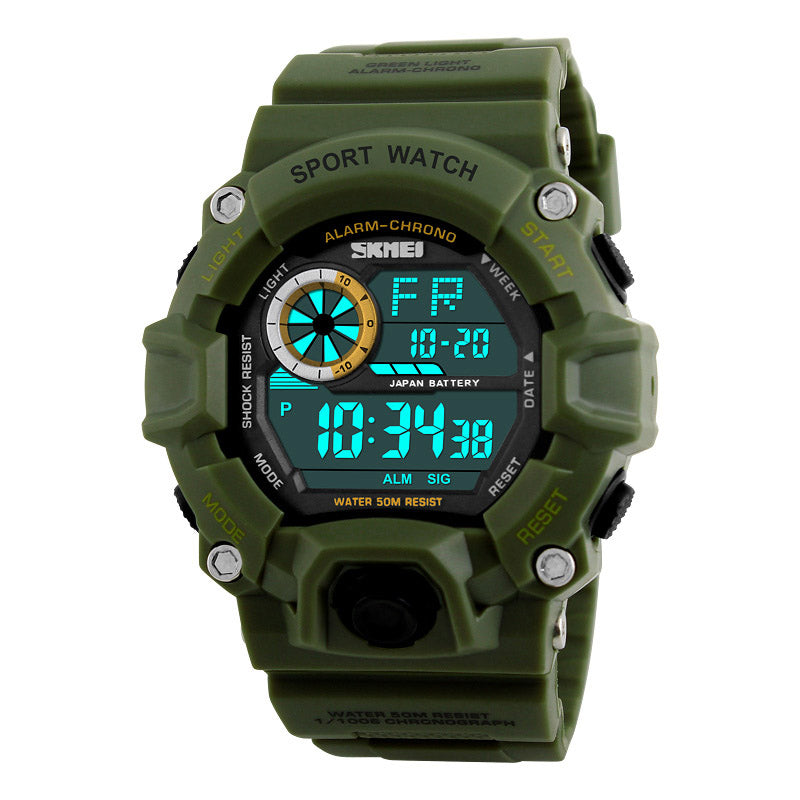 SKMEI 1019 Digital Watch Fashion Multi-funcional Sports Chronograph 50M Waterproof Men Wrist Watch