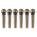 6pcs SOLO SLN-202 Brass Guitar Bridge Pins Set Guitar Instrument Parts