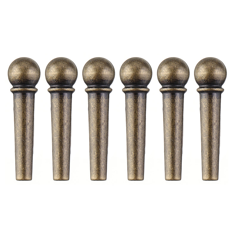 6pcs SOLO SLN-202 Brass Guitar Bridge Pins Set Guitar Instrument Parts