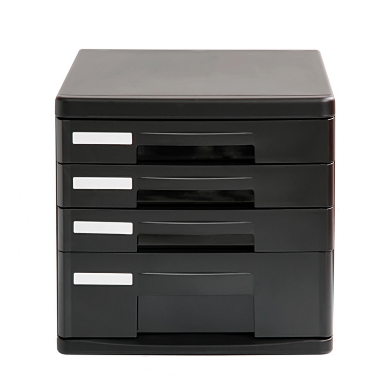 Deli 9772 File Cabinet Tour-Storey File Cabinet Plastic Desktop Organizer File Cabinet Drawer Cabinet Data Cabinet