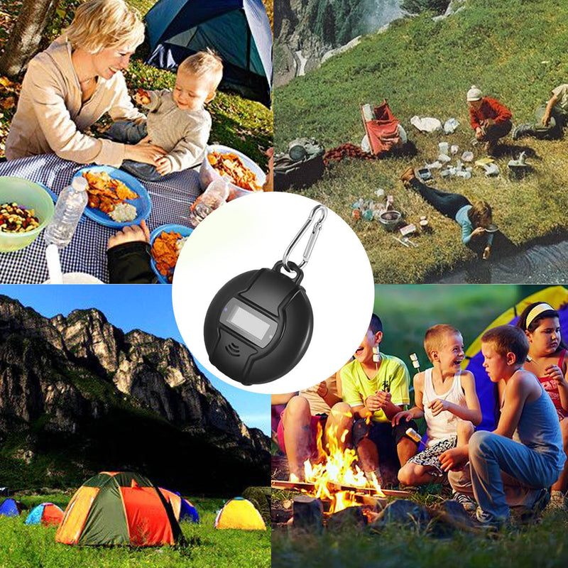 Loskii D3 Portable Solar/USB Ultrasonic Pest Repeller Outdoor with Compass for Travel Pests Control