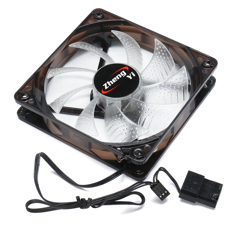 120mm Computer Case Mining Rig Silent LED Cooling Fans 4Pin PC Cooling Fan DC 12V