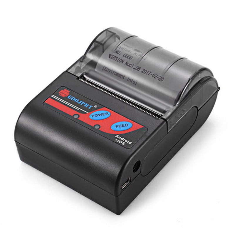 GOOJPRT MTP-II Portable 58mm bluetooth Thermal Label Receipt Printer bluetooth Printer for Windows IOS Android