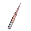 Drillpro 2 Flutes  R0.5/ R1.0 *47*D8*85 Taper Ball Nose End Mill HRC50 Milling Cutter