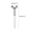 2 in 1 Electric Face Massage Roller Heated Eyelashes Curler Multifunction
