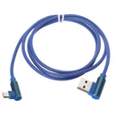 Bakeey 90 Degree 2.4A Micro USB 1M Fast Charging Data Cable for Samsung Xiaomi Huawei