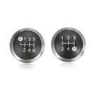 Black Gear Shift Knob Chrome Cap Top For Toyota Avensis 33624-09010