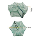 ZANLURE 58*22CM Nylon Green Foldable Fishing Bait Net Crab Fish Minnow Crawfish Shrimp Net