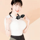 ABS Portable Mini Fan Hands Free Li-ion Battery USB Rechargable Hanging Neck Personal Sport Fan Mini Air Fan