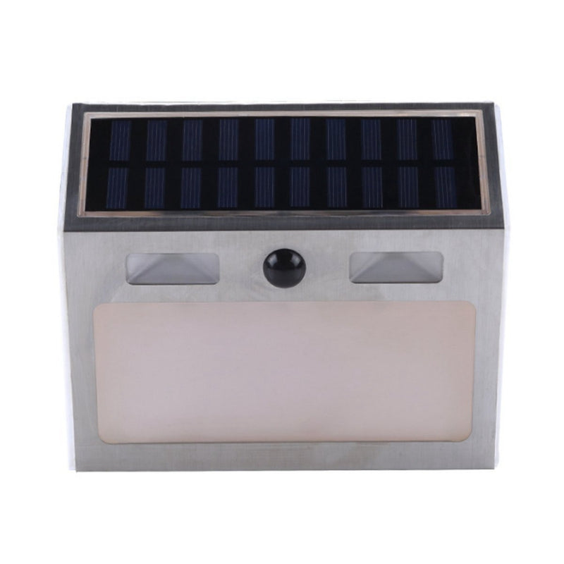 Solar Power 7 LED PIR Motion Sensor House Number Light Door Sign Wall Street Lamp