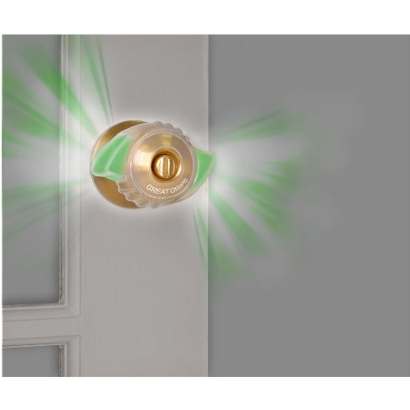 TPR EZ Door Knob Grips Luminous Door Lock Cover Single Finger Operate Door Knobs Grip