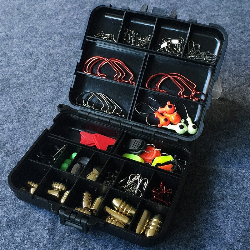 ZANLURE 128pcs/set Fishing Tool Set Sinkers Swivels Stoppers Hooks Connector Fishing Lure With Box