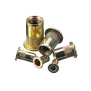 Suleve MXZN9 220Pcs Mixed Steel Rivet Nut Rivnuts Blindnuts Nutserts M3-M10 Nut Insert Rivet Assortment Kits