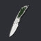 Enlan M017 8cr13mov Blade Folding Knife Kitchen Fruit Peeler Outdoor Portable Cuting Tool Mini Stainless Steel  Knife Pocket Utility Knife Portable Collection EDC Tool