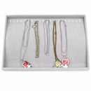 Velvet Necklace Curved Showcase Storage Holder Jewelry Display Tray