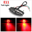 Motorcycle 15 LED Rear Tail Brake Stop Running Turn Signal Light Universal