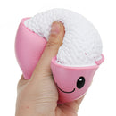 Expression Smile Rice Bowl Squishy 12*10CM Slow Rising With Packaging Collection Gift