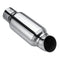 2.5 Inch 63mm Inlet Chrome Exhaust Pipe Muffler Silencer Resonator Chrome