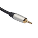 REXLIS 3.5mm Male to Female Audio Cable 0.3m Aluminum Alloy Shell Plug Video Cable for Tablet