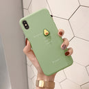 Bakeey 3D Candy Color Avocado Letter Pattern Soft TPU Protective Case for iPhone XS MAX XR X for iPhone 7 6 6S 8 Plus Back Cover
