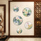 Miico FX82033 2PCS Lotus Painting Sticker Home Study Room Decorative Sticker Wall Sticker Combination Sticker