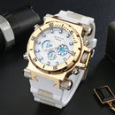STRYVE S8015 5ATM SWISS Movement Chrono Date Week  Dual Display Digital Watch