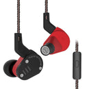 KZ ZSA Metal Noise Cancelling Earphone Balanced Armature Dynamic Driver Hybrid Heavy Bass Headphone