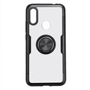Bakeey Transparent Ring Holder Magnetic Car PC & Carbon Fiber Protective Case For Xiaomi Redmi 7