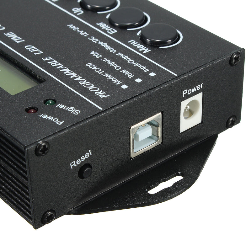 Programmable LED Time Controller DC12V/24V 5 Channels Dimmer RGB