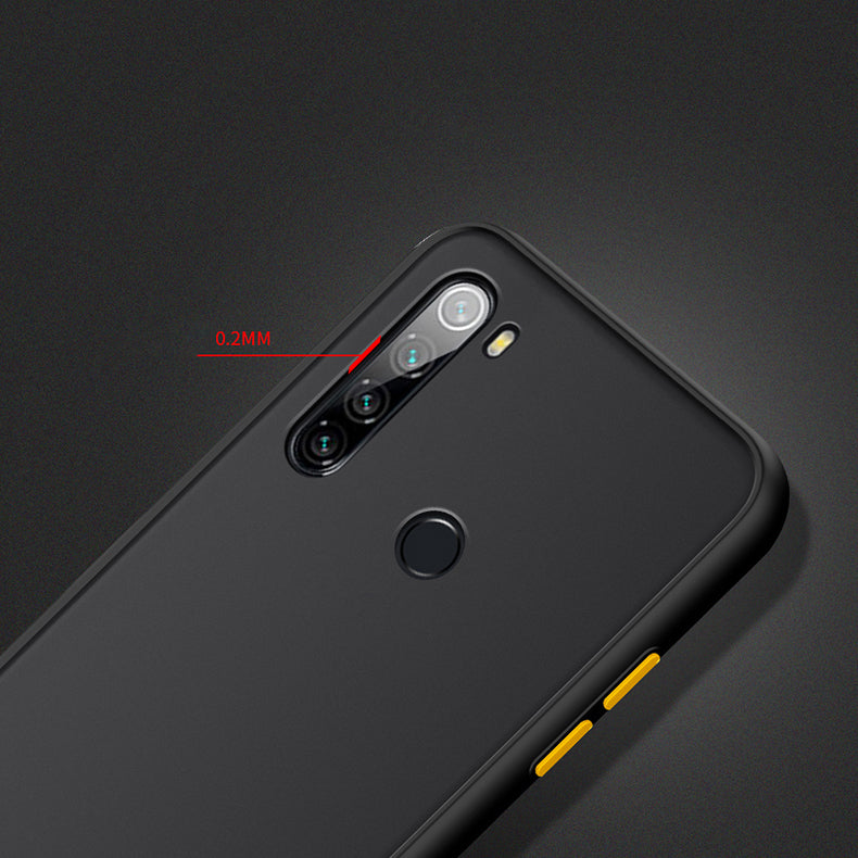 For Xiaomi Redmi Note 8 Case Bakeey Armor Shockproof Anti-fingerprint Matte Translucent Hard PC&Soft TPU Edge Protective Case