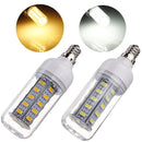 E12 7W 650LM White/Warm White 5730 SMD 36 LED Corn Light Bulb 110V