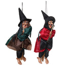 Halloween Decorations Witch Props Bright Eyes Laughing Sound Control Party Supplies