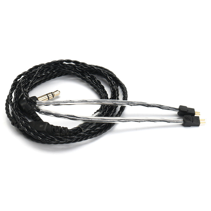Black Replacement Earphone Cable 3.5mm Wire for Logitech UE18 JH13 Westone W4r UM3X 1964 A