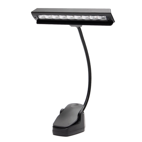 LED Clip-on Music Stand Clamp Night Light Bed Table Desk Reading Lamp