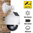 Dummy Waterproof Security Camera Solar Power Outdoor Simulation Dummy Camera Waterproof Security CCTV Dummy Surveillance Camera System