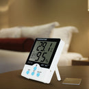 Loskii HC-17 Digital High Accuracy Hygrometer Thermometer Alarm Clock with Large LCD Screen & Backli